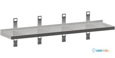 Diamond G183-SE3 Geperforeerd wandrek met 4 steunen en 4 rails