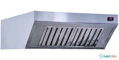 Diamond HXF-DS/VP Gemotoriseerde dampcondensatie-afzuigkap (400 m³/h), ovens Touch & Touch/Digit