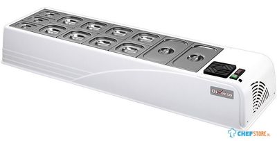 Diverso By Diamond Gekoelde Opzetstruktuur Gastronorm 7 GN 1/3 H 150 Mm - WR-MIDI-R2