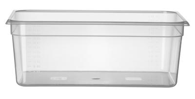 Hendi Gastronormbak 1/1 | 200 mm hoog | PP tranparant | koel/vries | 880005 1