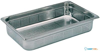 Bourgeat | Geperforeerde RVS GN1/1 bak | 10cm hoog | K141