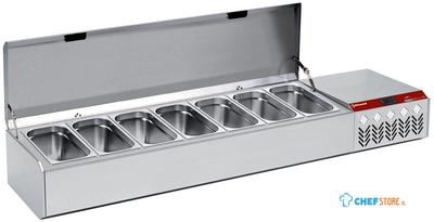 Gekoelde Structuur GN 7x1/3, Met Deksel, Diamond SY175G/CP9 1