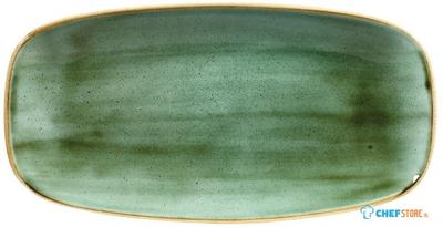 Churchill Stonecast Samphire Green Chefs Ovaal Bord 29.8 X 15.2 cm Pak van 12 - CY100