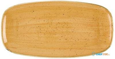 Churchill Super Vitrified Churchill Stonecast Tangerine Chefs' Oblong No. 3 Borden (Pak van 12) - DX782