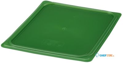 Cambro JN528 Safetrak IML polypropyleen afsluitdeksel groen 1/2 GN