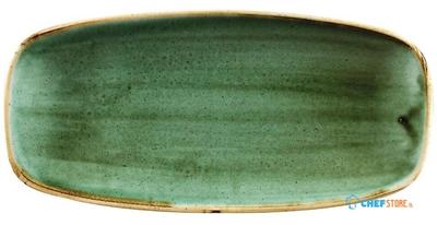 Churchill Stonecast Samphire Green Chefs Ovaal Bord 27 X 12.7 cm Pak van 12 - FC154