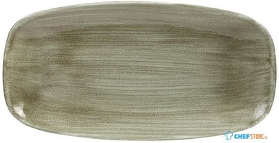 Churchill Stonecast Patina Burnished Green Chefs Ovaal Bord 29.8 X 15.2 cm Pak van 12 - HC817