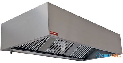 Diamond Muurdampkap 3 labyrintfiltres 500x500 mm | CGL2000/N