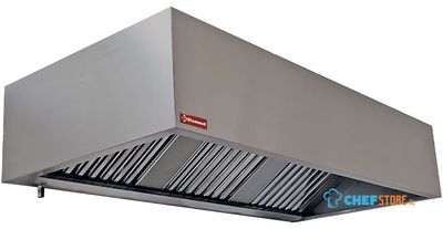 Diamond Muurdampkap 5 labyrintfiltres 500x500 mm | CGL3500/N