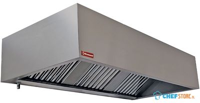 Diamond Muurdampkap 6 labyrintfiltres 500x500 mm | CGL4500/N