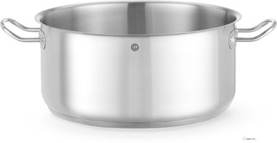 Kookpan Laag - zonder Deksel - HENDI - Kitchen Line - 12L - Diameter 32 cm - Hoogte 15 cm - 837689