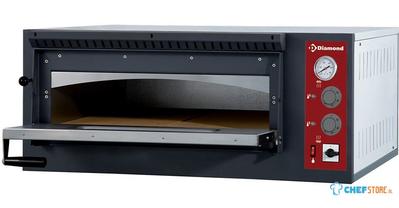 Elektrische Oven 4 Pizza's, 1 Kamer, Diamond Efp/4r-M 1