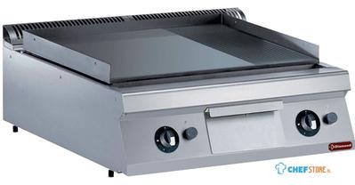 Diamond Bakplaat op gas, 2/3 vlak en 1/3 geribd -TOP- | G22/PM8T-NE 1