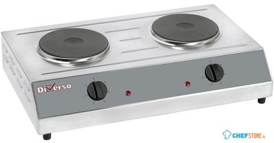 Elektrisch Tafelfornuis, 2 Platen Ø 190mm, Diamond WR-RTD/2E 1