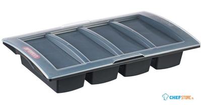 Araven Donkergrijze Bestekbak met Deksel - CH934