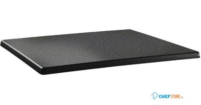 Topalit Classic Line rechthoekig tafelblad antraciet 120x80cm | DR902