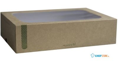 Vegware Composteerbare Sandwichboxen Met Deksel Medium (50 Stuks) - Vegware FD386