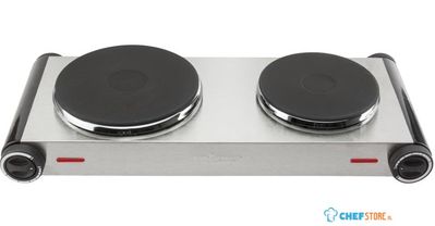 Tristar 2-Pits Dubbel Kookplaat Kp-6248 - roestvaststalen Behuizing - HU422
