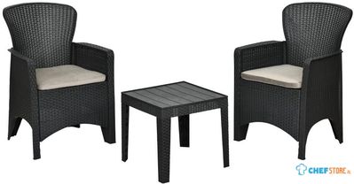 Bolero JB864 Elements set met stoelen en tafel voor buiten