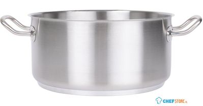 Rvs Kookpan Laag Model | 7,5 liter | Vogue | T177