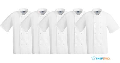 Whites Chefs Clothing SA823 Whites Boston Unisex Koksjas Wit L (5 stuks)