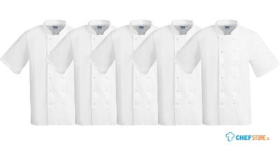 Whites Chefs Clothing SA823 Whites Boston Unisex Koksjas Wit L (5 stuks)