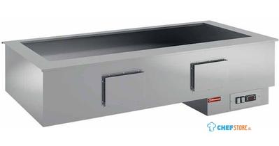 Diamond "Droog" bain-marie element, Geforceerd, kuip 3x GN 1/1 | DPA/BSV12 1