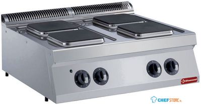 Diamond Elektrisch fornuis met 4 vierkante platen -TOP- | E17/4PQ8T-230/3--N 1