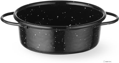HENDI 622513 Braadpan "fuente", geëmailleerd, , Zwart, Diameter ⌀ 100 mm - Hoogte 40 mm