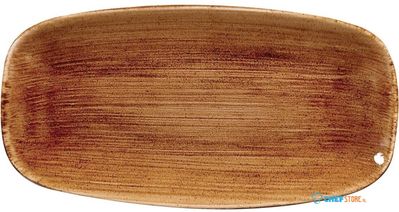 Churchill Stonecast Patina Vintage Copper Chefs Ovaal Bord 29.8 X 15.2 cm Pak van 12 - DR668