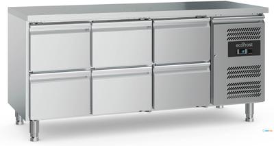 Koelwerkbank | 6 lades | 417 liter | Ecofrost | 7950.5185 1