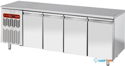 Diamond Geforceerde Koelwerkbank, 4 deuren GN 1/1,  groep aan linkse kant - TG4N/HGX-R2 1