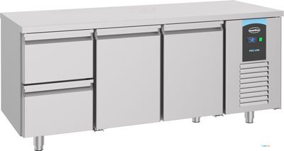 700 Koelwerkbank 2 Deuren 2 Laden, combisteel 7489.5520 1