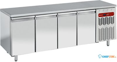Diamond Koelwerkbank, Geforceerd, 4 deuren GN 1/1 - TG4N/H-R2 1