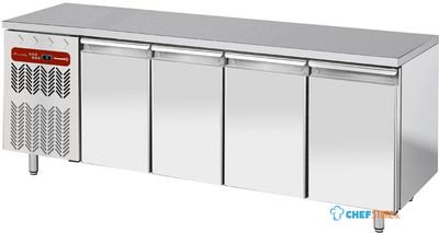 Diamond Geforceerde Koelwerkbank, 4 deuren GN 1/1,  groep aan linkse kant - TG4N/HGX-R2 1