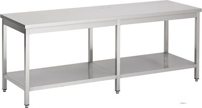 Werktafel | Bodemschap | 230cm breed | RVS | Combisteel | 7812.0074 1