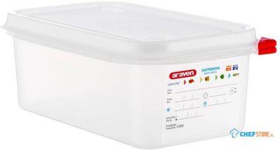 Araven | GN1/4 voedseldoos met deksel | 2,8 liter| DL981