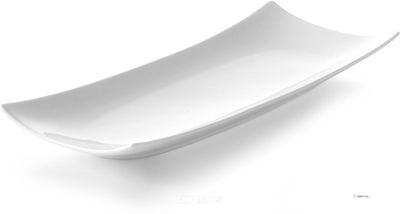 Hendi Bord rechthoek Bark 352x146x40 mm wit porselein |785553 1