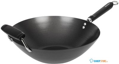 Antikleef wok met platte bodem | 35,5cm | Kitchencraft | K250