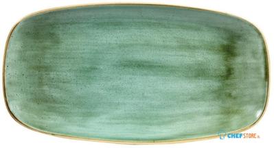 Churchill Stonecast Samphire Green Chefs Ovaal Bord 35.2 X 18.7 cm Pak van 6 - CY101