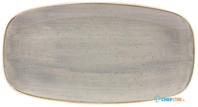 Churchill Stonecast Grey Chefs Ovaal Bord 35.2 X 18.7 cm Pak van 6 - DW330