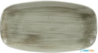 Churchill Stonecast Patina Burnished Green Chefs Ovaal Bord 35.2 X 18.7 cm Pak van 6 - HC818