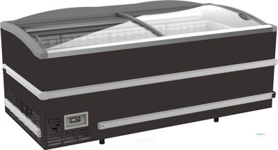 Supermarkt Vrieskist Zwart Kop Element, combisteel 7072.0010 1