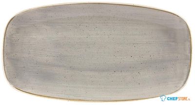 Churchill Stonecast Grey Chefs Ovaal Bord 29.8 X 15.2 cm Pak van 12 - DW333