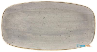 Churchill Stonecast Grey Chefs Ovaal Bord 27 X 12.7 cm Pak van 12 - DW335
