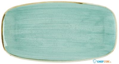 Churchill Super Vitrified Churchill Stonecast Mint Chefs Ovaal Bord 35.2 X 18.7 cm Pak van 6 - DX792