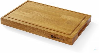 Eiken Serveerplank, HENDI, 420x280x(H)40mm - 505489 1