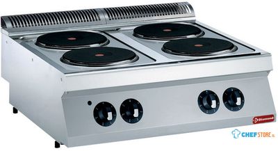 Elektrisch kookfornuis met 4 ronde platen | 1700 line | Diamond | E17/4P8T-N 1