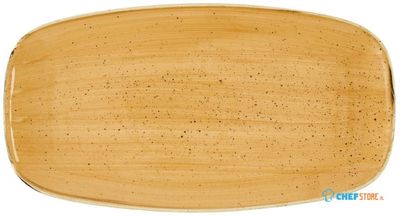 Churchill Super Vitrified Churchill Stonecast Tangerine Chefs' Oblong No. 4 Mokken (Pak van 6) - DX781