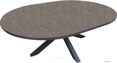 534633 Fellow - Uitschuifbare eettafel 145/200x145x75 cm